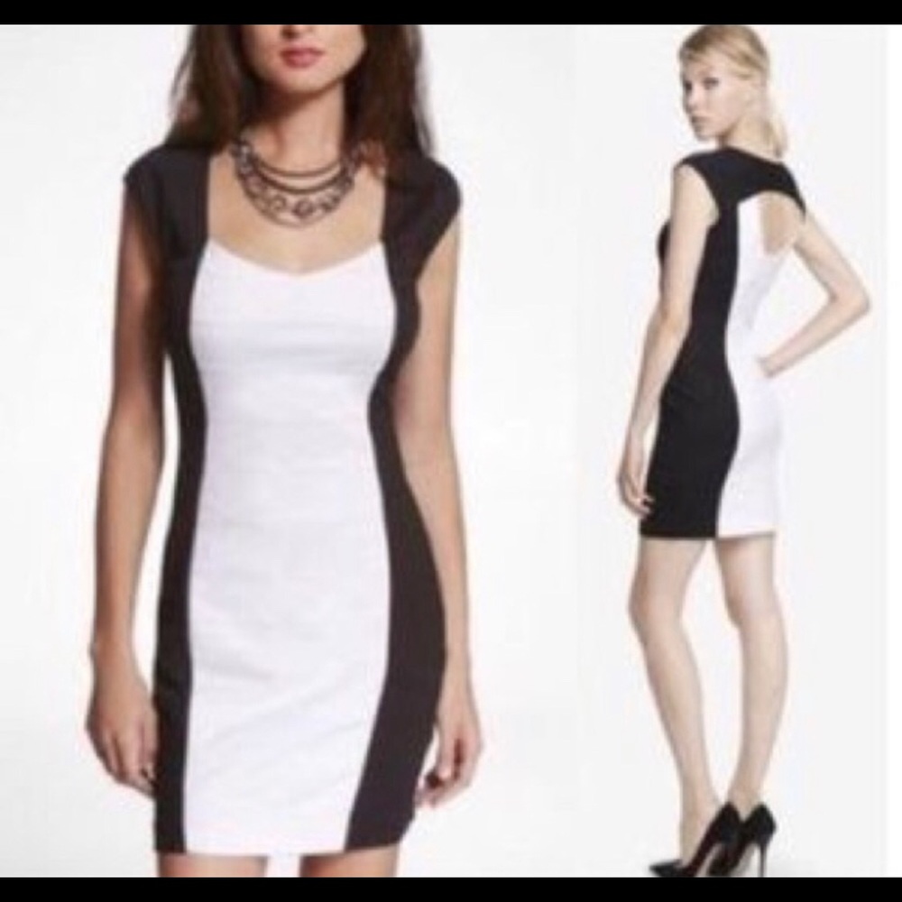 Express Fitted Knit Sheath Dress